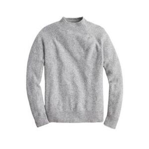 J. Crew Rollneck Sweater in Supersoft Yarn Light Grey XS